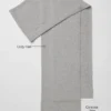 Sciarpa in cashmere con effetto brinato - Grigio melange chiaro/Avorio