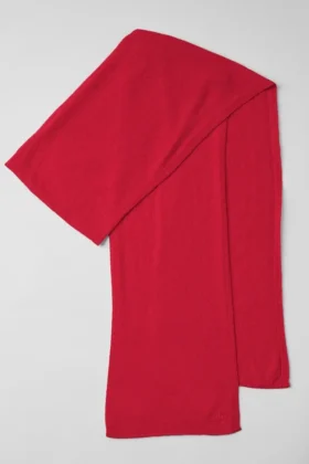 Sciarpa in cashmere con effetto brinato – Nastro rosso