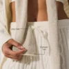 Sciarpa in cashmere con effetto frost leggero - Latte invernale/Avorio