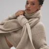 Sciarpa in cashmere Courchevel - Flax Heather