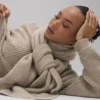Sciarpa in cashmere Courchevel - Flax Heather