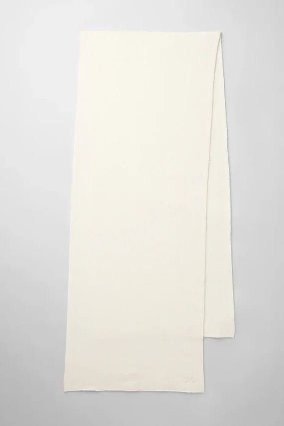 Sciarpa oversize in lana merino - Avorio