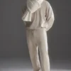 Sciarpa oversize in lana merino - Avorio