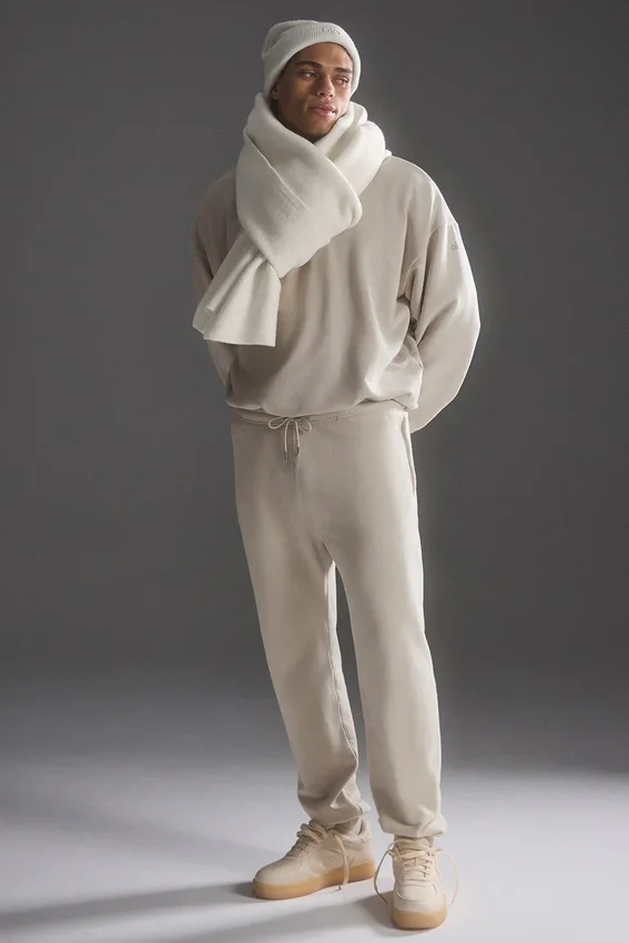 Sciarpa oversize in lana merino - Avorio