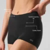 Shorts da ragazzo Sheer Glow - Nero