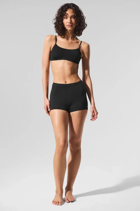 Shorts da ragazzo Sheer Glow - Nero