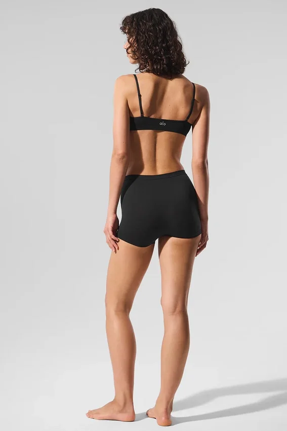Shorts da ragazzo Sheer Glow - Nero