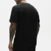 T-shirt a maniche corte Coastal in jersey di lino - Nero