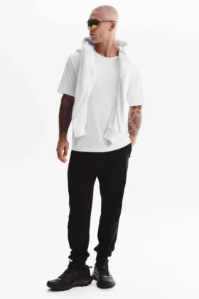 T-shirt Essential a maniche corte in stile street - Bianco