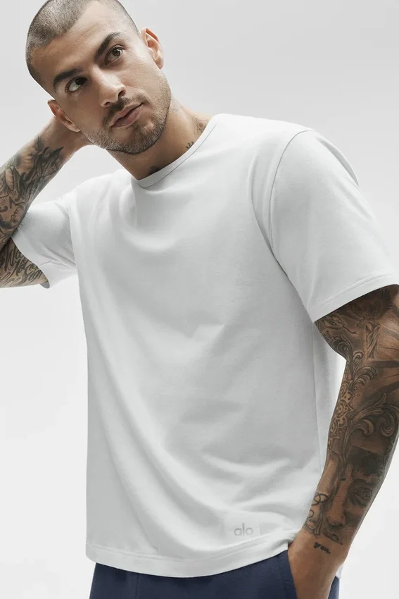 T-shirt Essential a maniche corte in stile street - Bianco