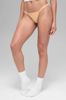 Tanga a laccio invisibile Airbrush - Champagne