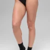 Tanga con lacci invisibili Airbrush - Nero