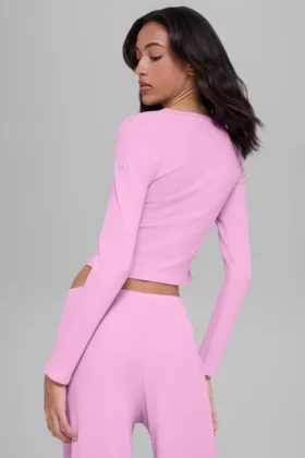 Top a maniche lunghe Dreamlight – Rosa Cuore Caramella