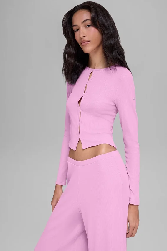 Top a maniche lunghe Dreamlight - Rosa Cuore Caramella