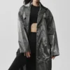 Trench Break Line metallizzato - Argento metallizzato