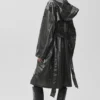 Trench Break Line metallizzato - Argento metallizzato