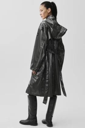 Trench Break Line metallizzato – Argento metallizzato