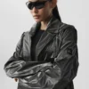 Trench Break Line metallizzato - Argento metallizzato