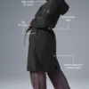 Trench Crinkle on the Move - Nero