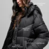 Trench imbottito Gold Rush - Nero