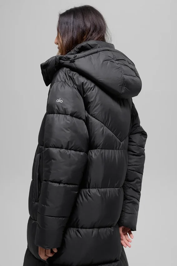 Trench imbottito Gold Rush - Nero
