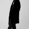 Trench oversize in pelliccia sintetica - Nero