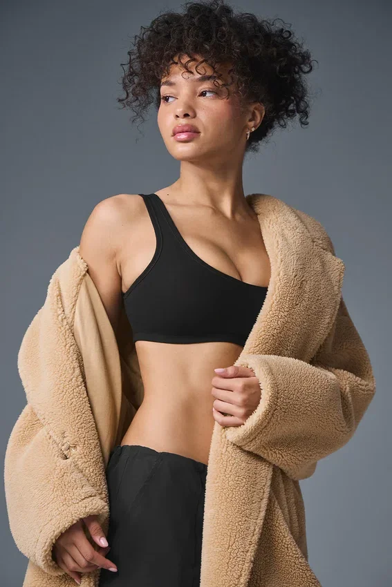 Trench oversize in sherpa - Camel