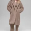 Trench oversize in sherpa - Chai Latte