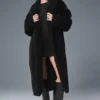 Trench oversize in sherpa - Nero