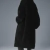 Trench oversize in sherpa - Nero