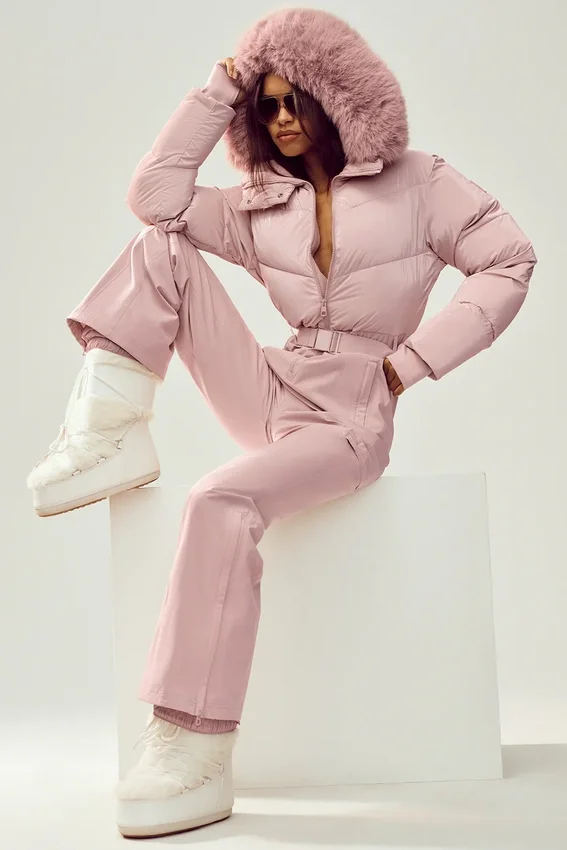 Tuta da sci Polar Star - Rosa Champagne