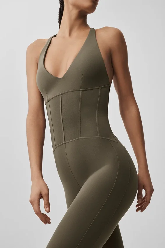 Tutina a corsetto Airbrush Sparks Fly - Olive Tree