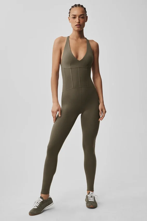 Tutina a corsetto Airbrush Sparks Fly - Olive Tree