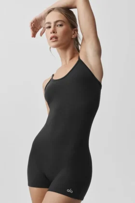 Tutina corta Airbrush One and Done - Nero