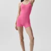 Tutina corta Airbrush One and Done - Rosa Paradiso
