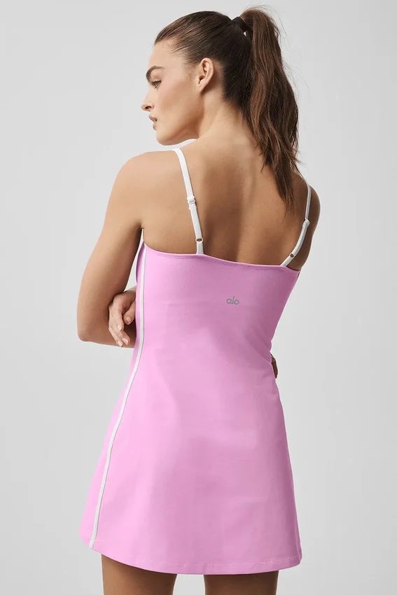 Vestito aerodinamico Airbrush - Rosa cuore caramella/Bianco