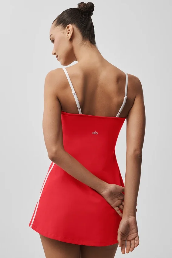 Vestito aerodinamico Airbrush - Rosso brillante/Bianco