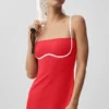 Vestito aerodinamico Airbrush - Rosso brillante/Bianco
