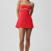 Vestito aerodinamico Airbrush - Rosso brillante/Bianco