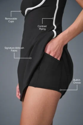 Vestito Airbrush dalla linea slanciata – Nero/Bianco