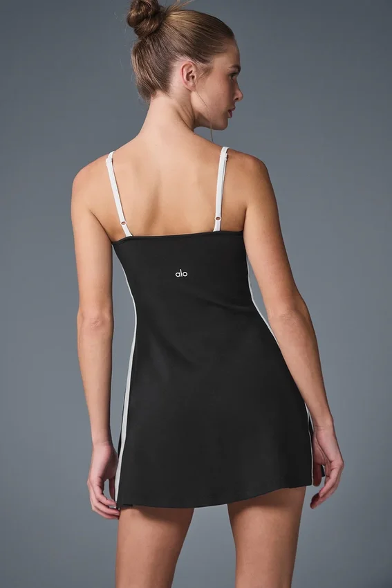 Vestito Airbrush dalla linea slanciata - Nero/Bianco
