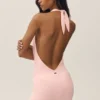 Vestito con scollo all’americana Summer Soiree - Rosa sole