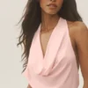 Vestito con scollo all’americana Summer Soiree - Rosa sole