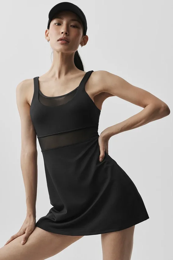 Vestito da tennis Airlift Double Trouble - Nero