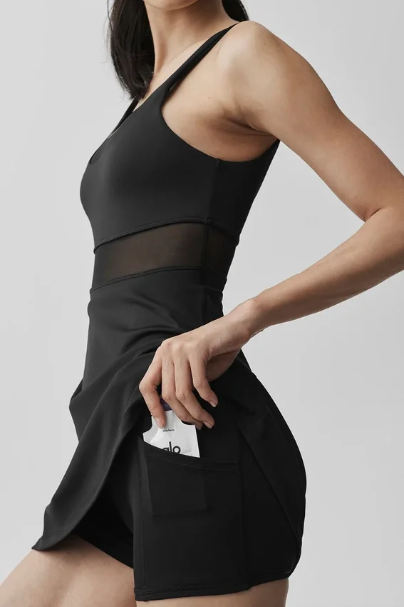 Vestito da tennis Airlift Double Trouble - Nero