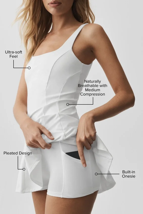 Vestito da tennis Alo Softsculpt Topspin - Bianco