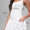 Vestito da tennis Alosoft Break Point - Bianco