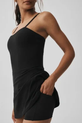 Vestito da tennis Alosoft Courtside – Nero