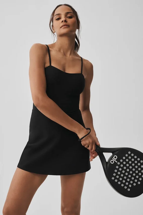 Vestito da tennis Alosoft Courtside - Nero