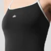 Vestito da tennis con scollo all’americana Alo Softsculpt - Nero/Bianco